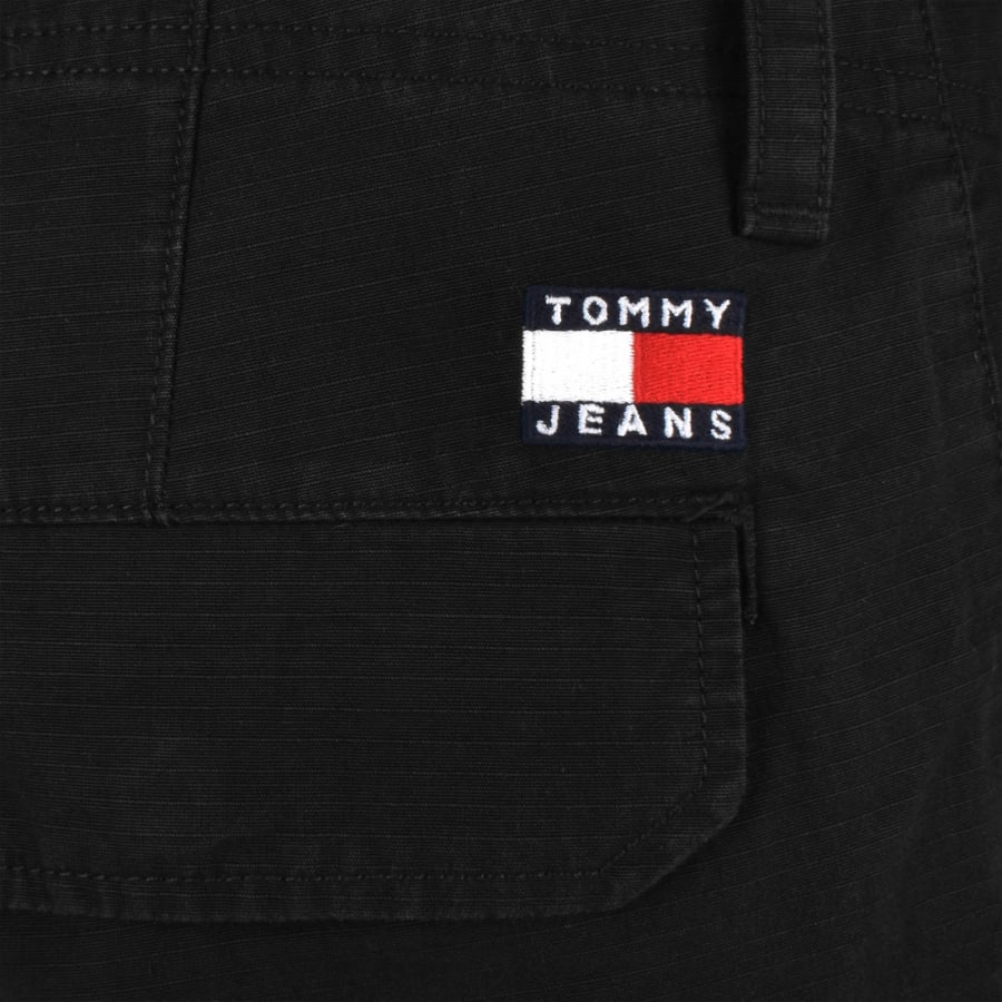 Tommy Jeans Ryan Ripstop Cargo Trousers Black Mainline Menswear United States